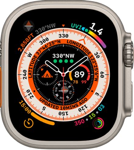 apple watch ultra wayfinder face.